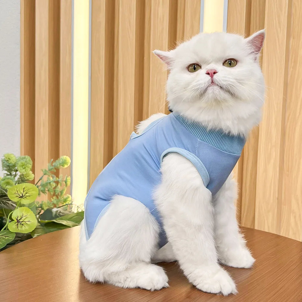 Cats Surgery Recovery Suit for Small Medium Dog Cat Vest Pet Shirt Soft Pajamas After Surgery Wear Recovery Clothes Anti Licking