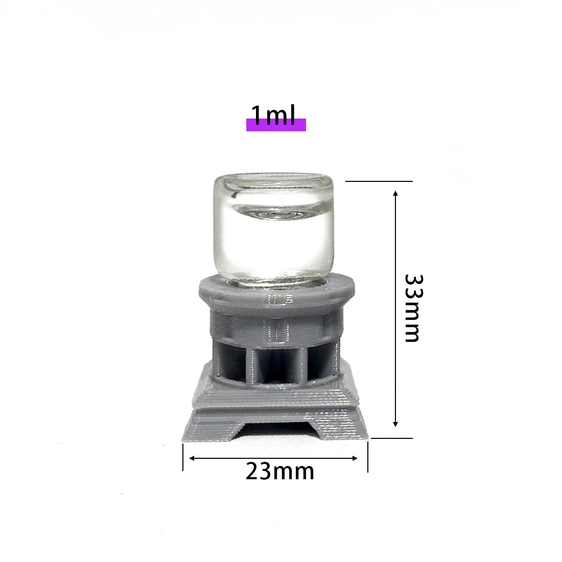 AntsKeeper Glass Waterer Feeder for Anthill Ant Nest Farms, Prevents Drowning, Honey Sugar Water Can be Fed Directly, 1ml - 30ml