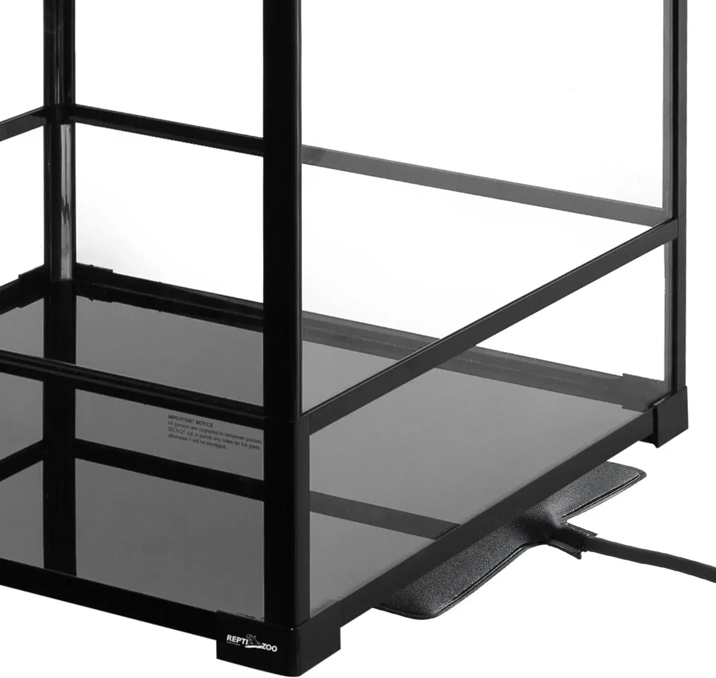 Special Offers 90 Gallon Reptile Terrarium with Front Opening Door and Top Screen Ventilation Easy Assembly Reptile Habitat