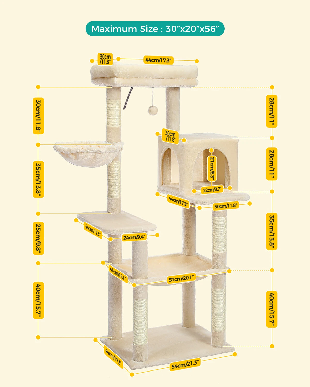 Multi-Level Cat Tree Tower Climb Furniture Scratching Post for Indoor House Pet Supplies Cozy Condo Toy Cozy Condo