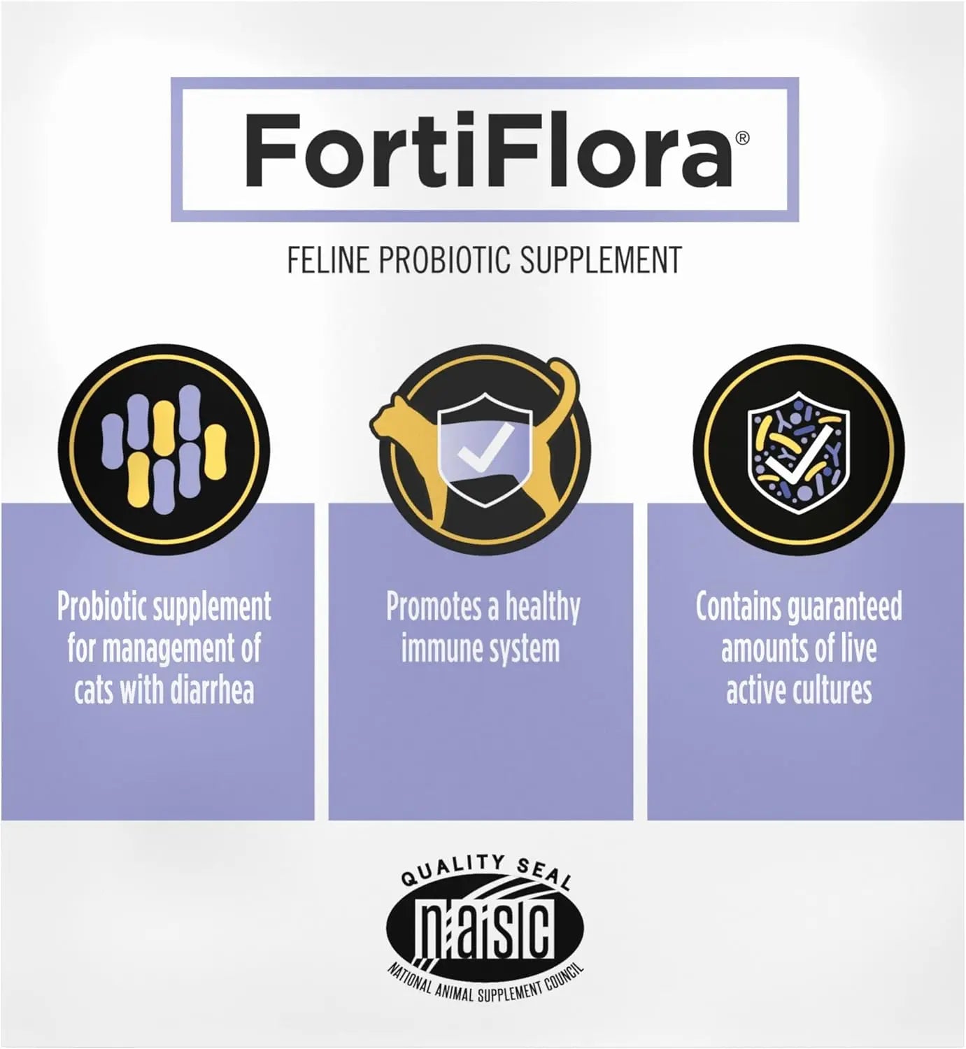 30 Count (Pack of 1) Supplements FortiFlora Cat Probiotic Supplement for Cats with Diarrhea - 30 ct. Box