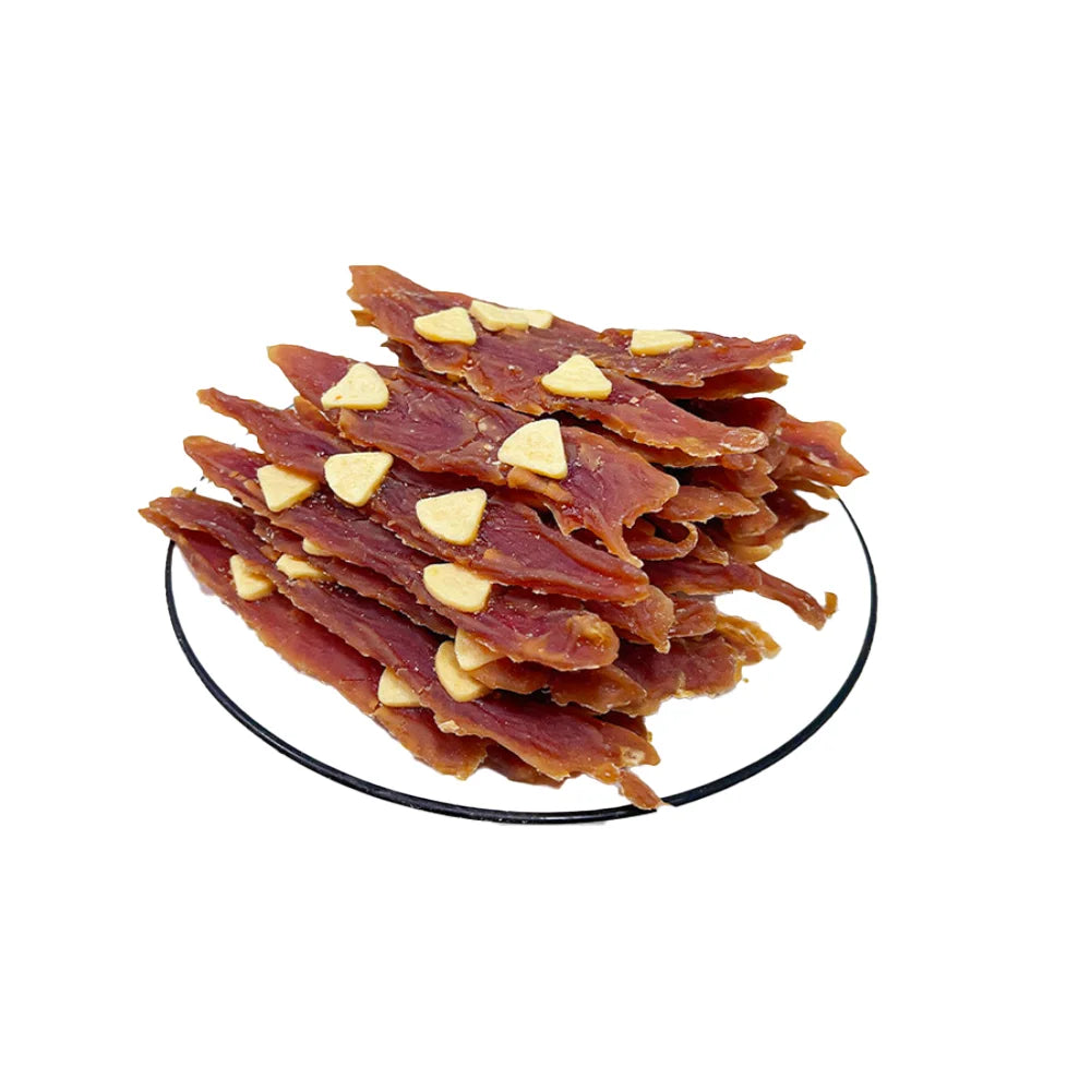 7.05oz/14.11oz (200g/400g) Milk Cheese Duck Jerky, All Natural Ingredients, Natural Dog Treats, Healthy, Easily Digestible