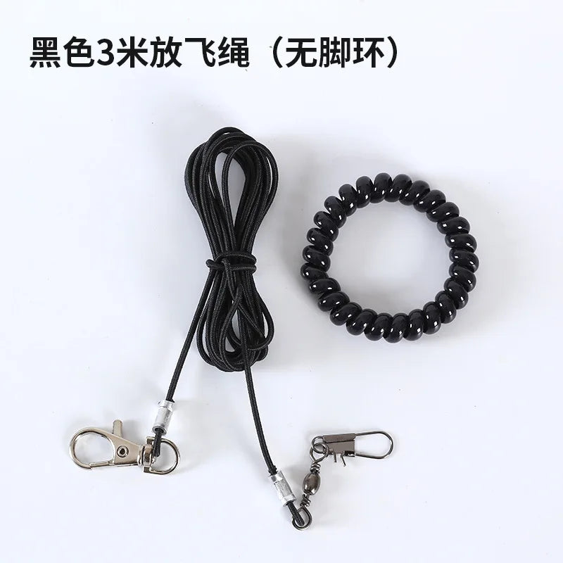 Parrot Bird Flying Training Leash Ultra-light Flexible Rope Anti-bite Leg Ring Harness Outdoor Macaw Cockatiel Starling