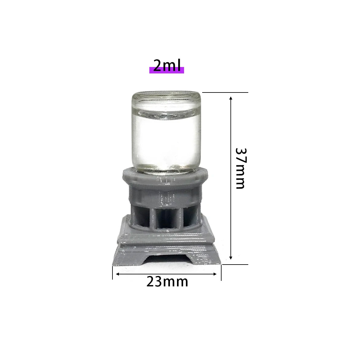 AntsKeeper Glass Waterer Feeder for Anthill Ant Nest Farms, Prevents Drowning, Honey Sugar Water Can be Fed Directly, 1ml - 30ml