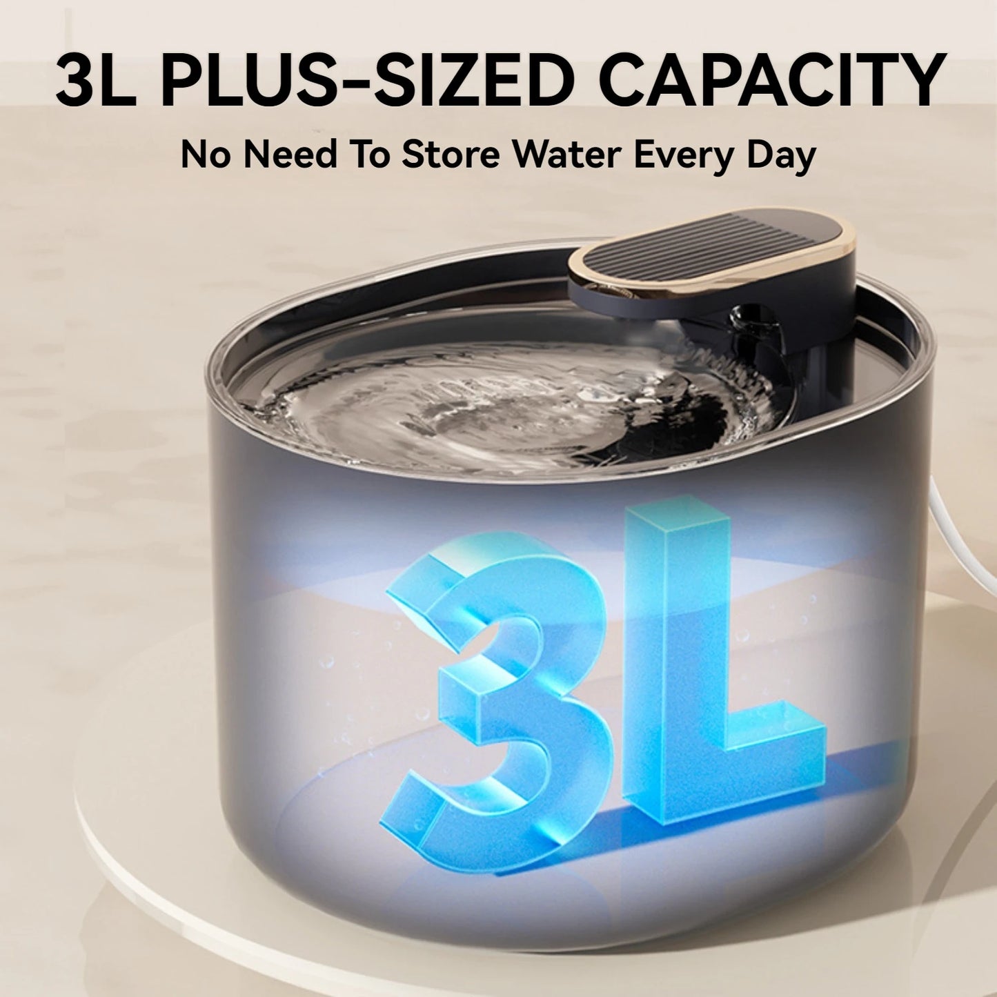 3L Pet Fountain, Automatic Cat Water Fountain Dog Water Dispenser for Cats, Dogs, Multiple Pets, Delivers Clean Water To Your Pets