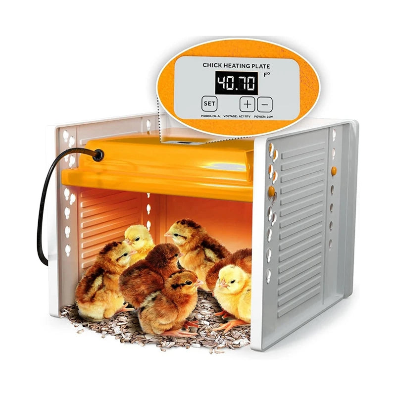 Chick Brooder Heating Plate Chicken Brooder Heater With Adjustable Height And Angle, Digital Temperature Control
