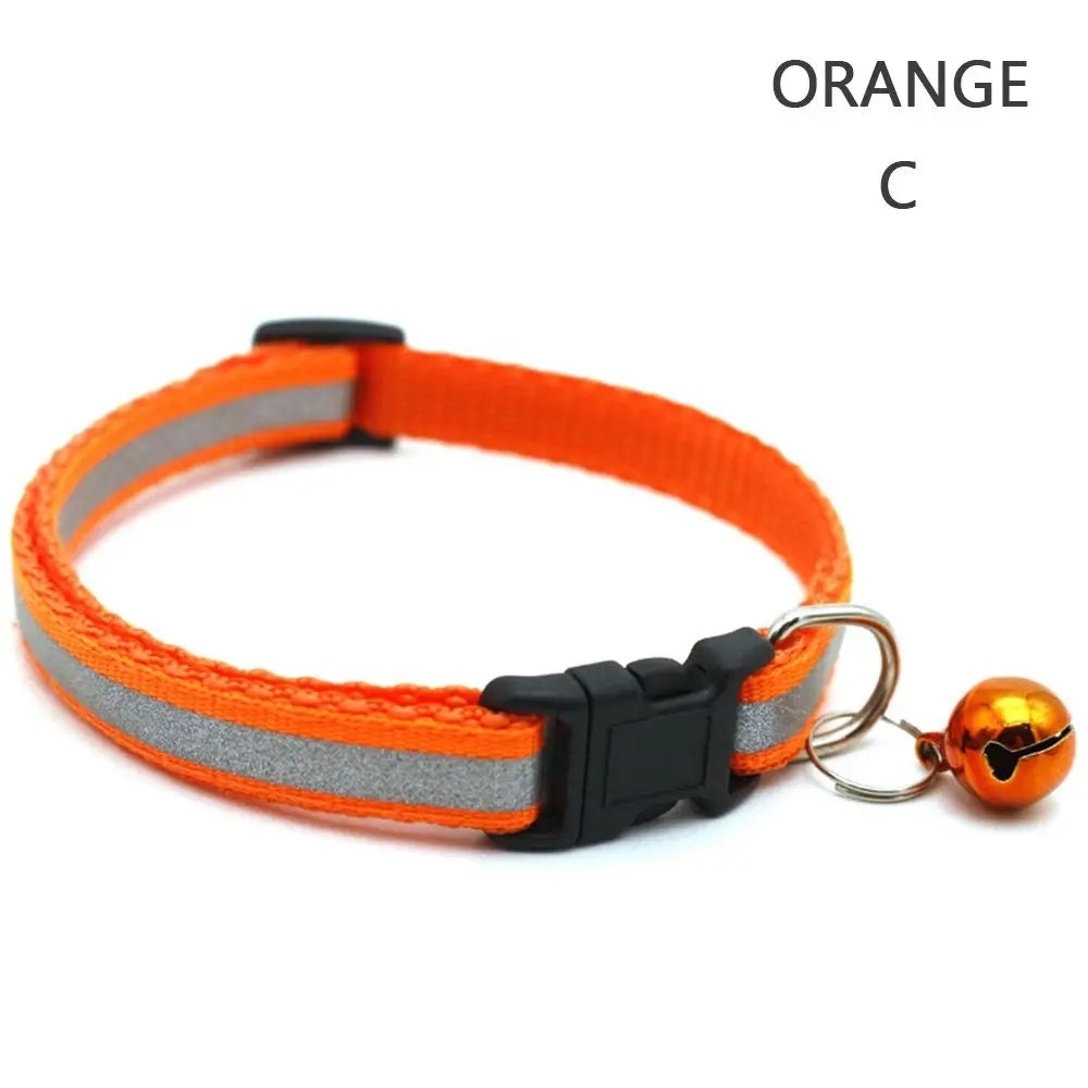 Reflective Flashing Easy Wear Nylon For Puppy Kitten Dog Accessories Pet Supplies Cat Collar Pet Collar