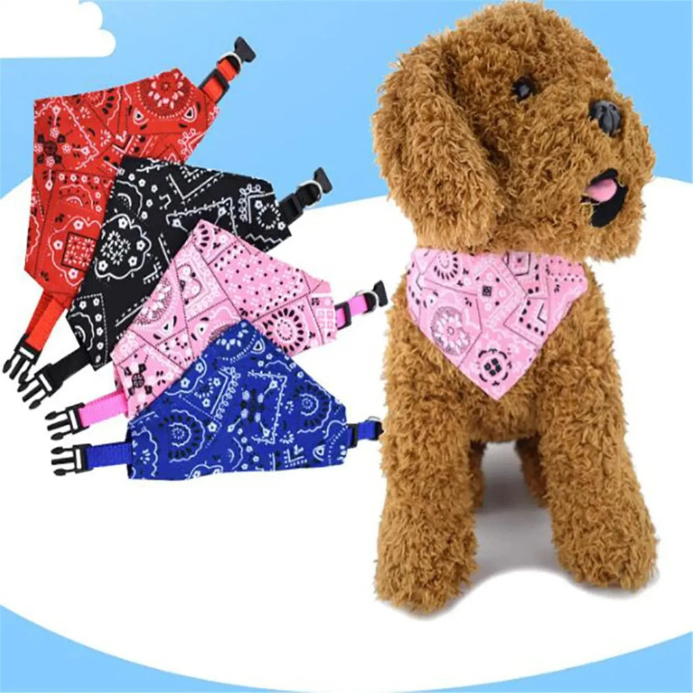 Adjustable Triangular Bandanna For Pet Dog Cat Washable Scarf Bandanna Collar Bibs Cat Neck Decor Birthday Party Dress Up 2025 new
