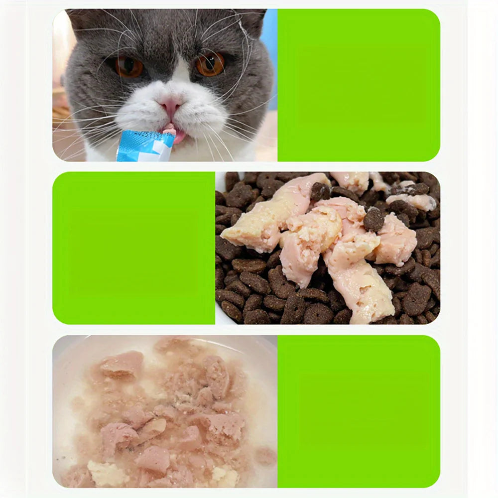 10.58oz(300g) Cat Stick, Chicken Flavor, Skipjack & Rabbit Flavor, Tuna & Fish Seed Flavor, Salmon & Fish Oil Flavor