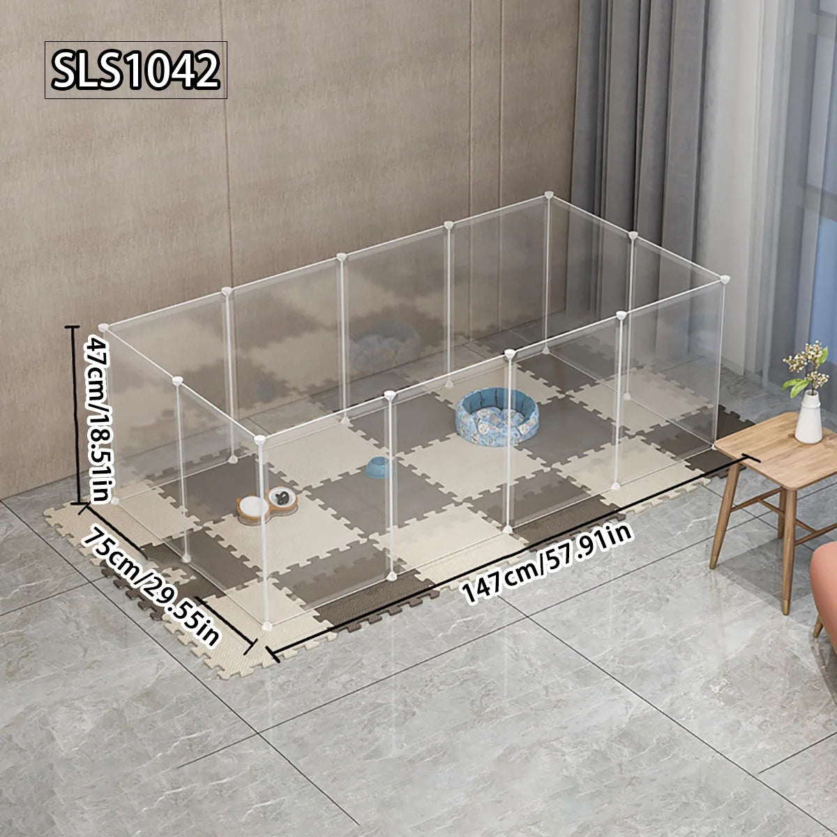 Pet pen Dog cage Indoor kennel fence Dog pen Dog cat free splicing cage Cat cage rabbit