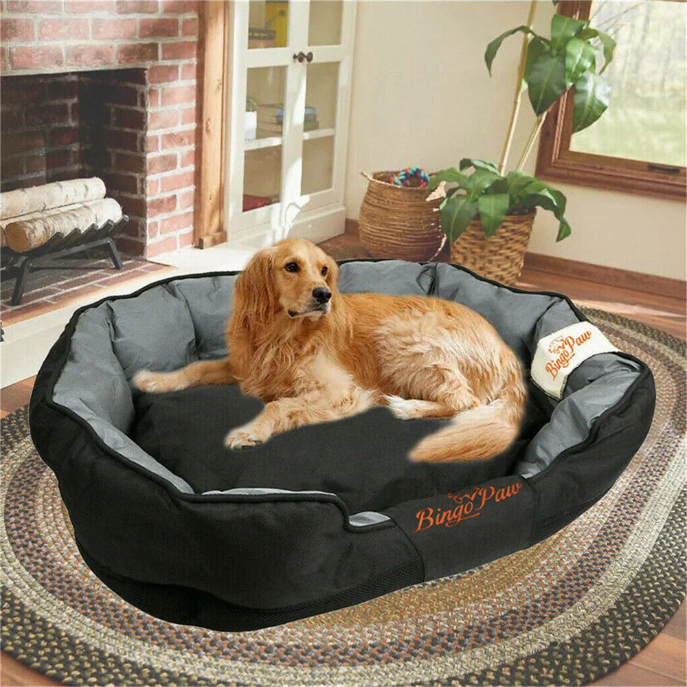 Waterproof XXL XL L Orthopedic Sofa Dog Bed Washable Basket Cushion Removable for Small Medium Large Dog
