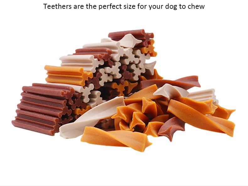 Dog Snacks Teething Stick 120g Mixed Flavor Tooth Cleaning Bone Easy To Carry Adult Dogs Puppy Training Reward Pet Snacks Food