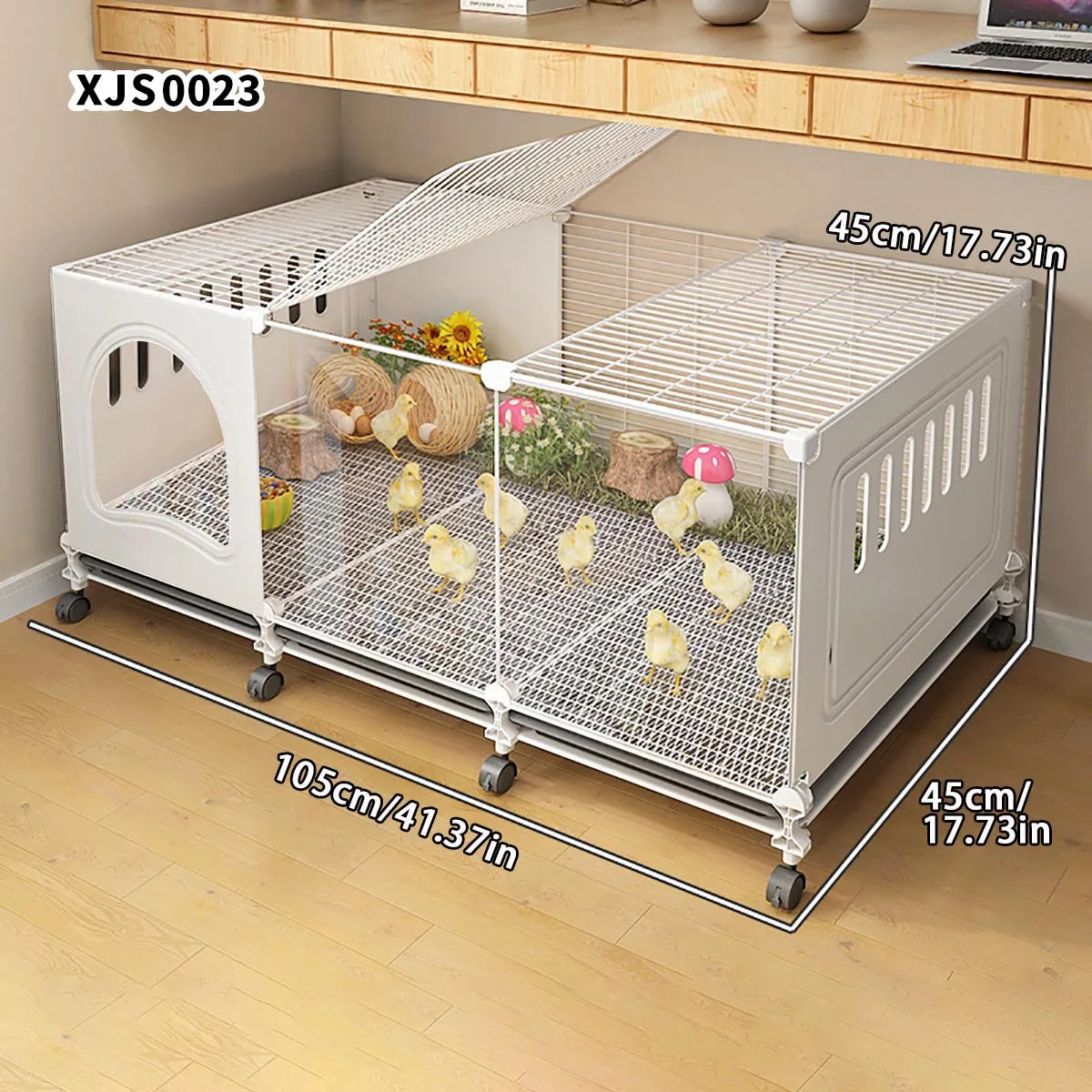 Encrypted Chicken Cage Large Household Indoor and Outdoor Anti-Yellow Rat Wolf Rutin Chicken Coop with Feces Tray Breeding Cage Duck and Goose Cage