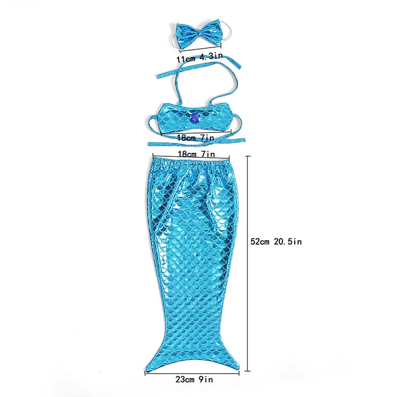 Decorative Cat Mermaid Polyester with Bow Headband Pet Fishtail Swimsuit Soft Pet Cosplay Costume
