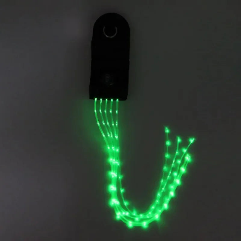 100 CM Long Rechargeable LED Horse Riding Tails Decoration Luminous Tubes Horses Riding Equestrian Saddle Halters Horse Care Product Safe night riding
