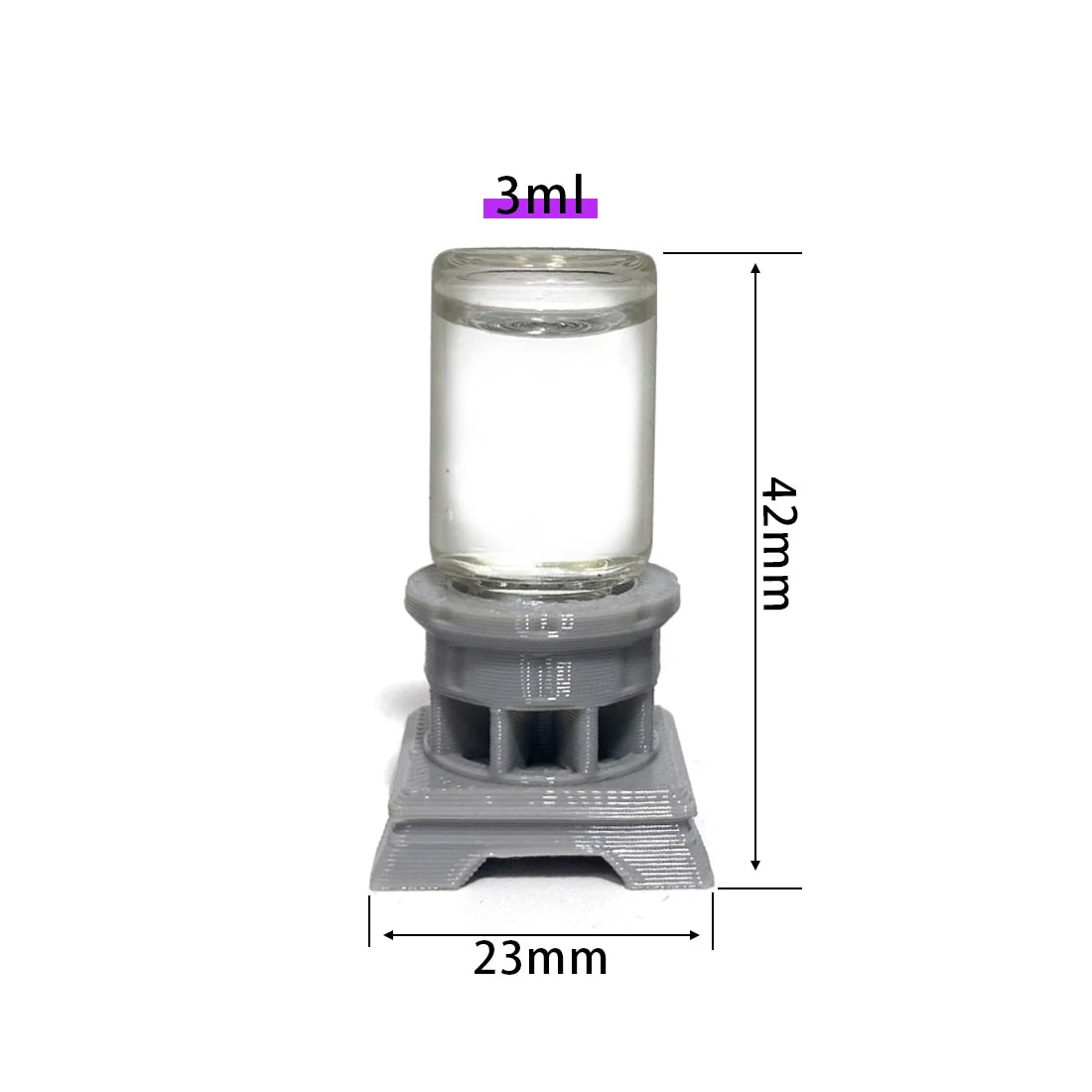 AntsKeeper Glass Waterer Feeder for Anthill Ant Nest Farms, Prevents Drowning, Honey Sugar Water Can be Fed Directly, 1ml - 30ml