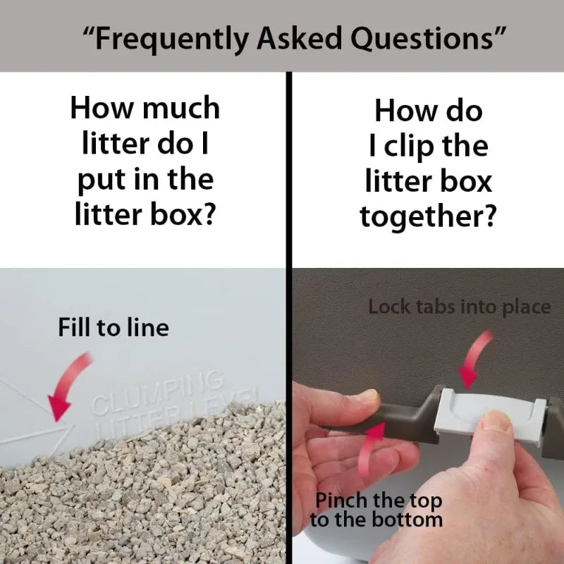 Premium Roll 'n Clean Litter Box Large Cat, Peral Blue (PR-RA20-1)