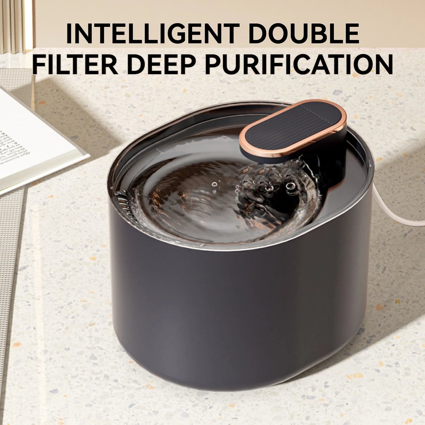 3L Pet Fountain, Automatic Cat Water Fountain Dog Water Dispenser for Cats, Dogs, Multiple Pets, Delivers Clean Water To Your Pets