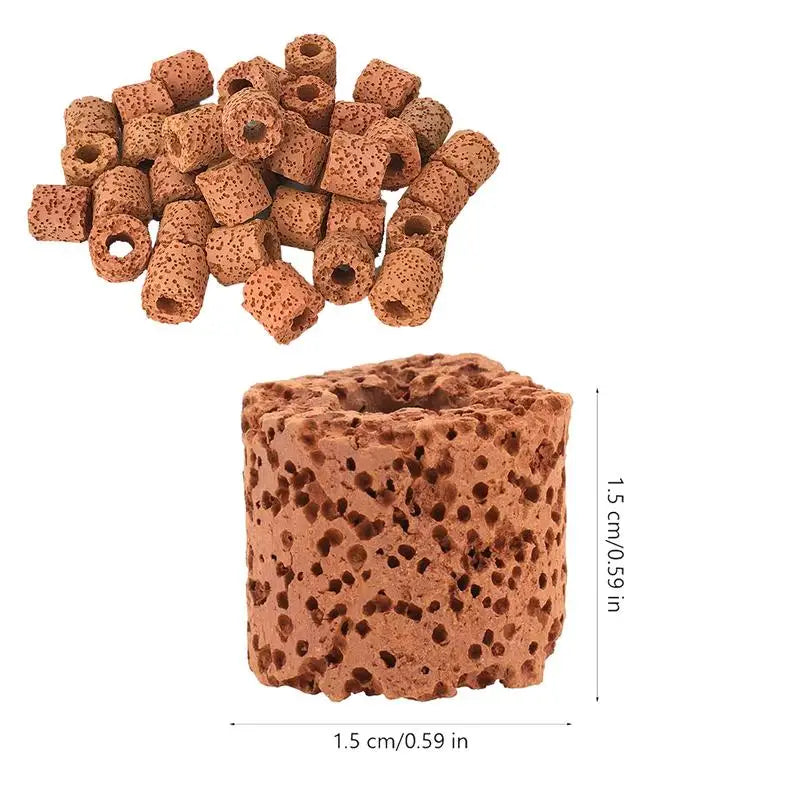 Plant Ring Aquarium Plants l Aquatic Media clay Rings Anti-Floating Aquarium Plant Pot Holder for Aquarium Landscape