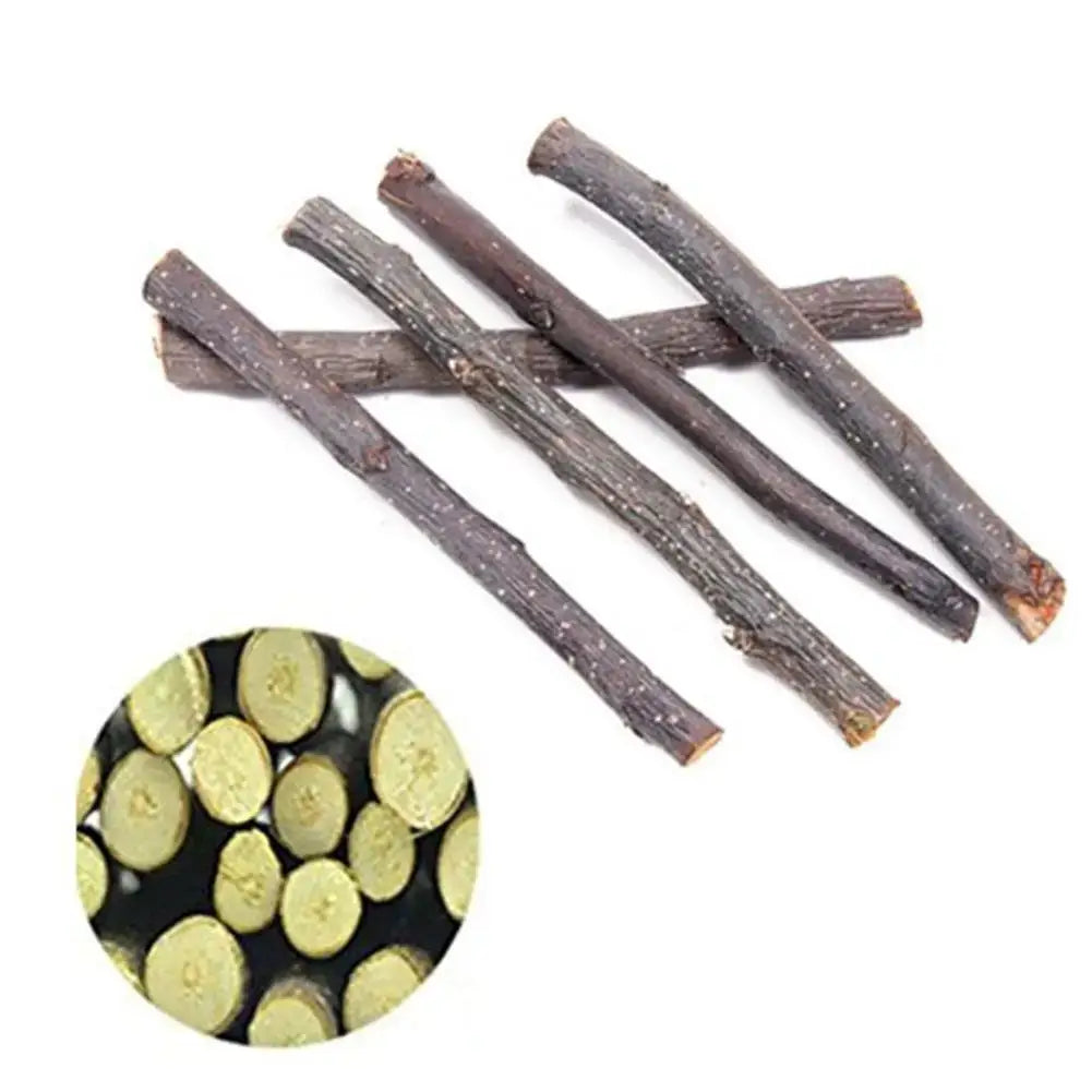 20/40/60Pcs Excellent Practical Rabbit Chew Stick Multipurpose Bite-Resistant Apple Tree Branches Bunny Hamsters Chew Toys