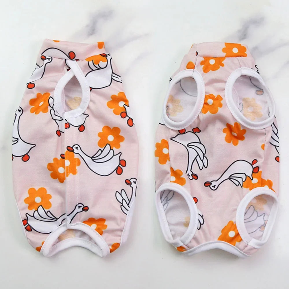 Cat Surgery Recovery Suit Female Cat Spay Recovery Suit Kitten Onesie for Cats After Surgery Anti Licking Breathable Cat Clothes