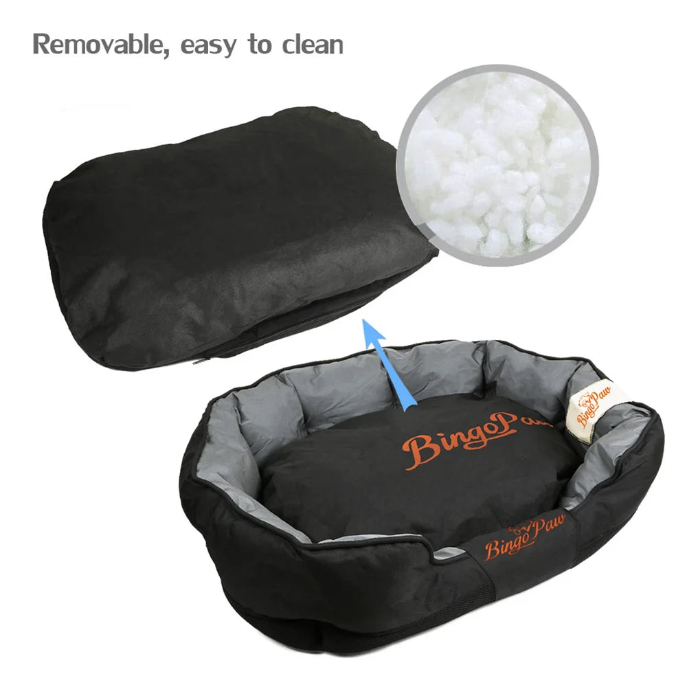 Waterproof XXL XL L Orthopedic Sofa Dog Bed Washable Basket Cushion Removable for Small Medium Large Dog