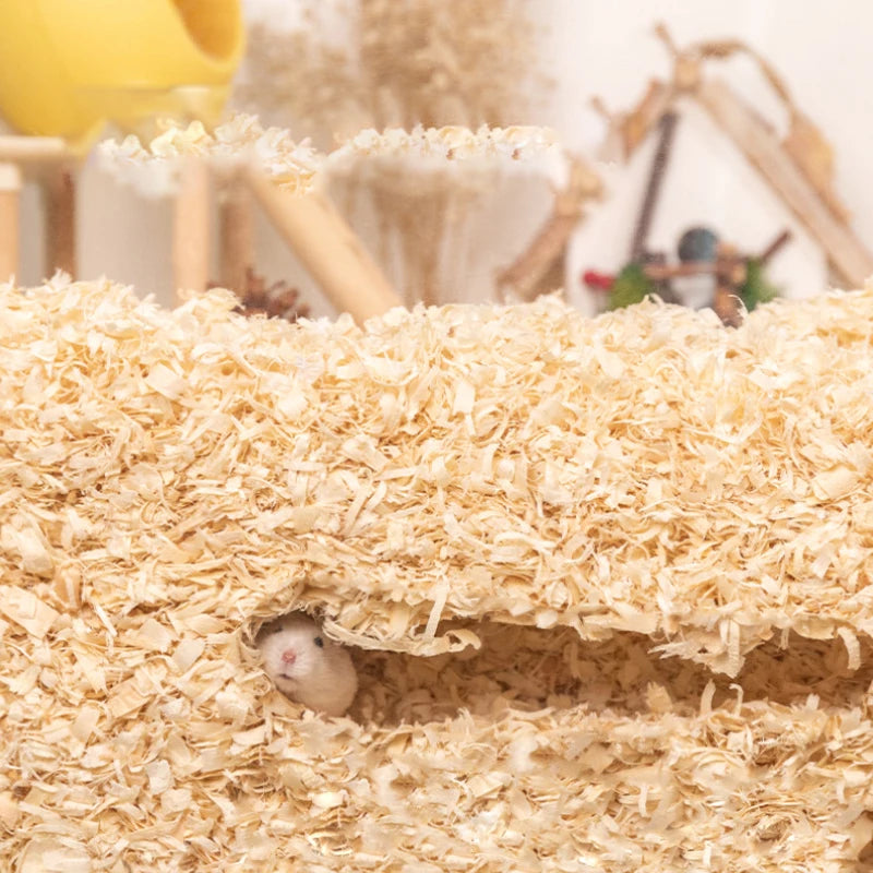 1/1.5kg Hamster Sawdust Poplar Wood Shavings Bedding Hedgehog Breathable Deodorant Wood Chips Summer Landscaping Supplies
