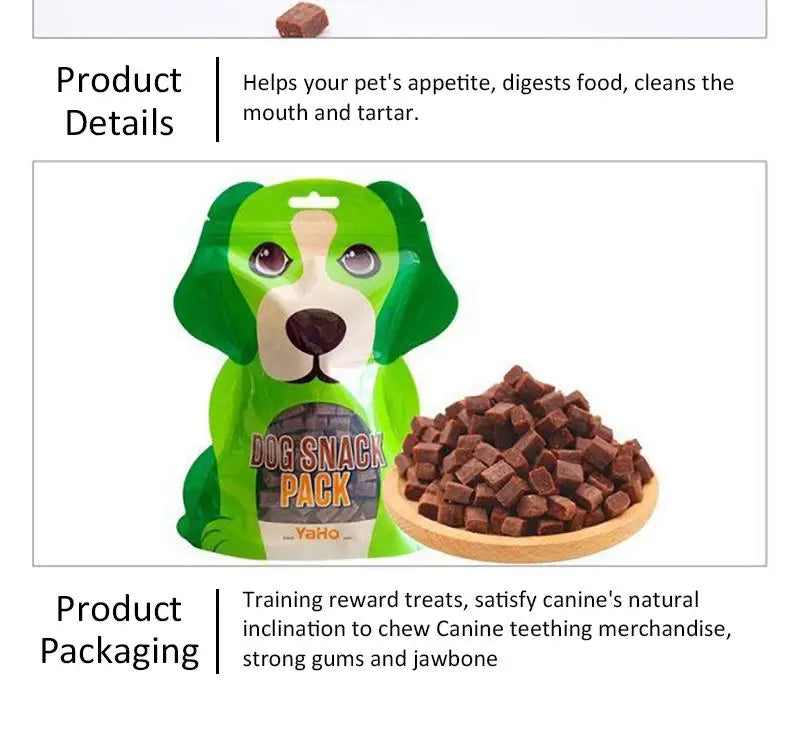 Diced Beef Particles Appetizing Digestive Nutritious Delicious Chewy Adult Dog Puppy Training Rewards Premium Beef Pet Snack