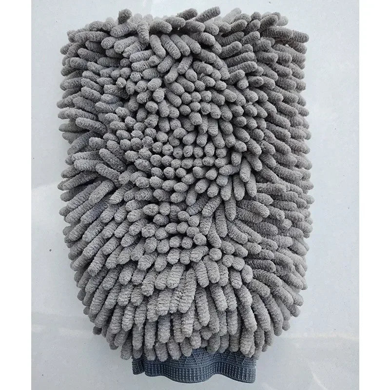 Pet Grooming Glove Quick Drying l Chenille Microfiber Double Sided Dogs Grooming Mitt