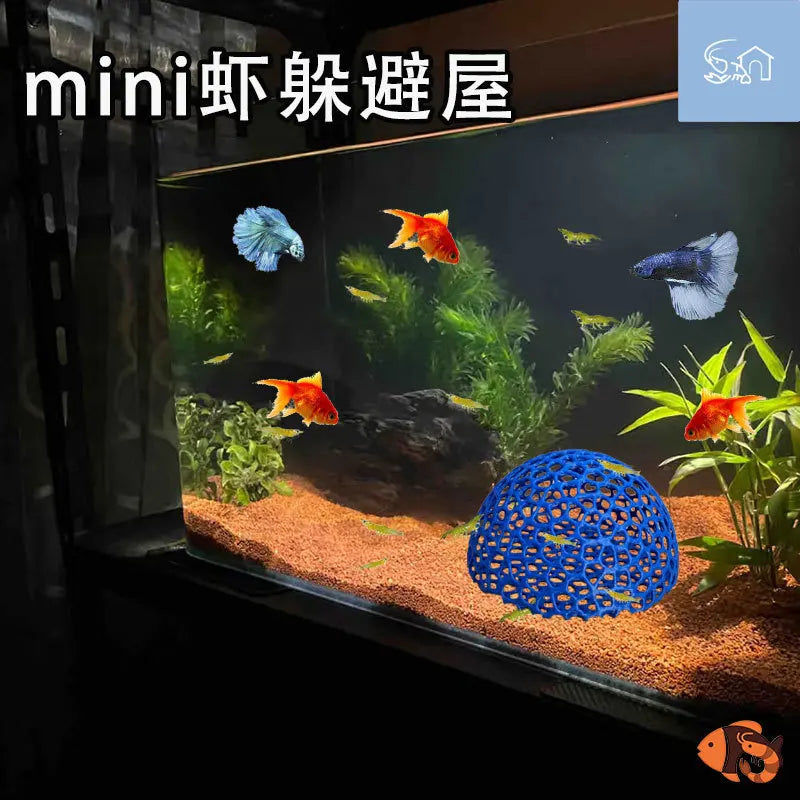3D Printed Hiding Cave Shelter Ornaments for Small Fish Shrimp To Breed, Play and Rest, Fish Tank Accessories Aquarium Decoration