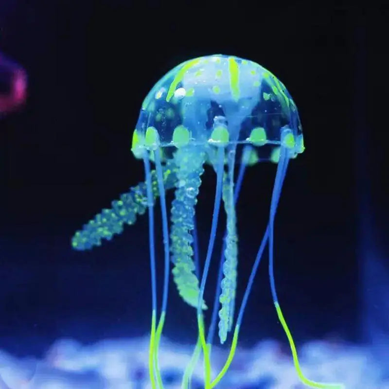 Simulated Glowing Effect Jellyfish Miniature Figurines Gifts