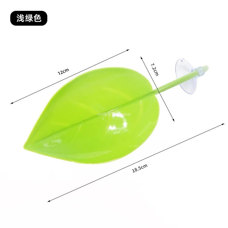 Climbing Pet Suspended Nest with Suction Cup, Simulating Plant Leaves To Avoid Climbing and Habitat, Creating Scenery