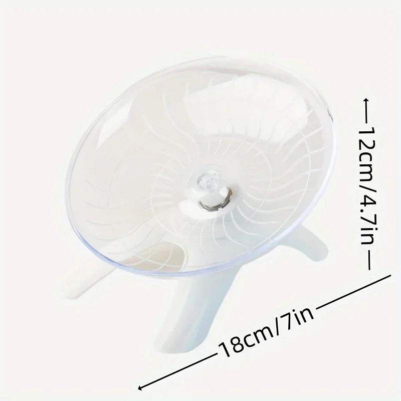 Silent Hamster Running Wheel Quiet Exercise Saucer for Small Pets Durable Non-Slip Rotating Disc for Hamsters Mice Hedgehogs, Gerbils, , Guinea Pigs, Rats , Parrots