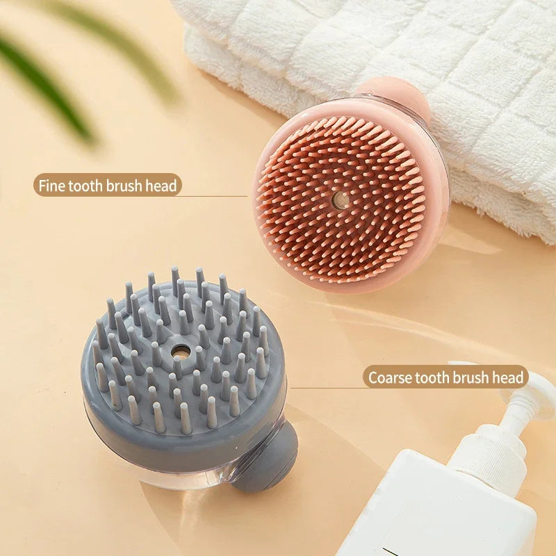 Soft Safety Bathroom Gloves Puppy Dog Cat Bath Massage Gloves Brush Silicone Comb with Shampoo Box Massager Comb Grooming Shower Brush