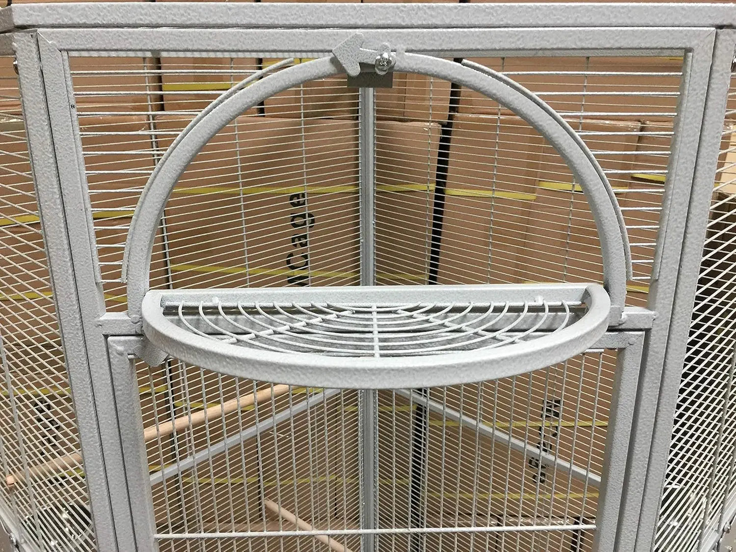 64" Extra Large Corner Flight Bird Cage for Cockatiel Parakeet Budgies Parrot with Around Metal Seed Skirts