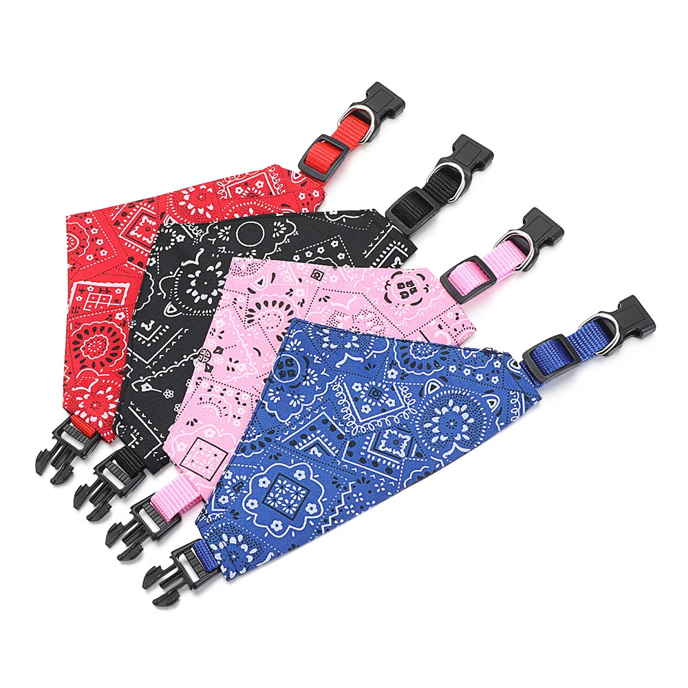 Adjustable Triangular Bandanna For Pet Dog Cat Washable Scarf Bandanna Collar Bibs Cat Neck Decor Birthday Party Dress Up 2025 new