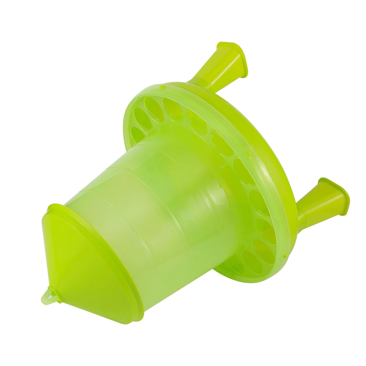Thickened Net Feed Bucket with Feet Light Green 2kg/4kg Chicken Duck Goose Automatic Feed Bucket Anti-Spill Pigeon Trough 1Pc