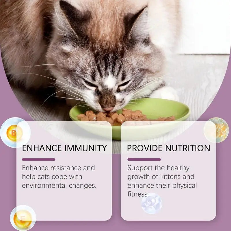 Mild Cats Supplement For Sneezing 80pcs Tablets Kitten Tears Care Respiratory Health Nutritional Care