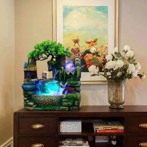 Desktop Fountain Waterfall Fish Bowl