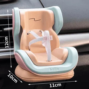 Hamster Car Seat Vent Clip Adorable Miniature Pet Model Safe Driving Accessories Cute Mouse Decor for Dashboard Gift Idea