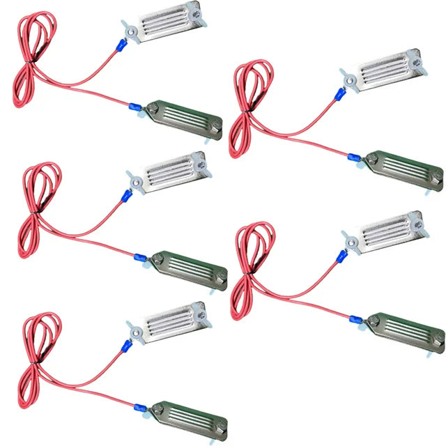 1/3/5 PCS Electric Fence Polytape to Polytape Connectors for Animals Farms Control Electric Fence Poly Tape Connection Connector