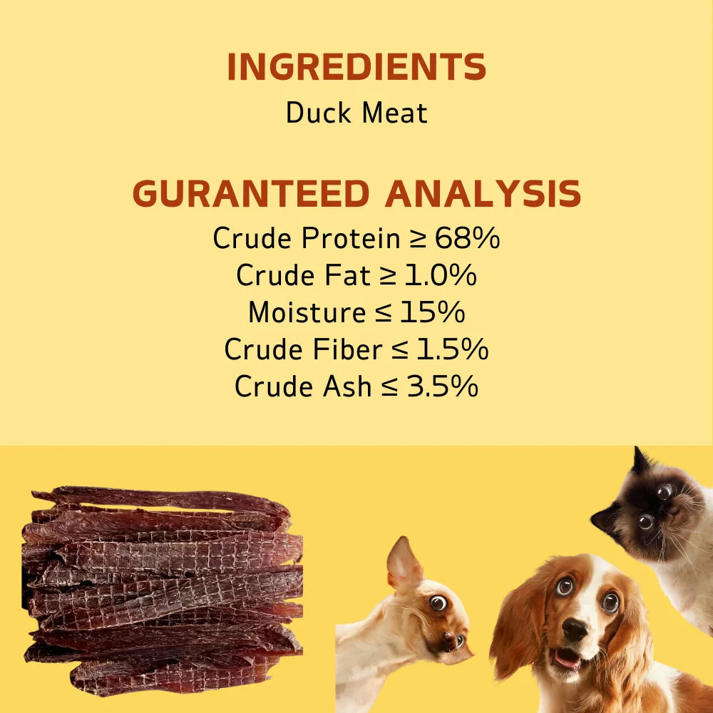 150g/5.29oz Chicken Jerky and Duck Jerky Dog Treats For Small, Medium, Large Dog, For Small, Medium, Large Dog- Healthy