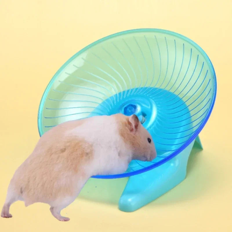 Silent Hamster Running Wheel Quiet Exercise Saucer for Small Pets Durable Non-Slip Rotating Disc for Hamsters Mice Hedgehogs, Gerbils, , Guinea Pigs, Rats , Parrots