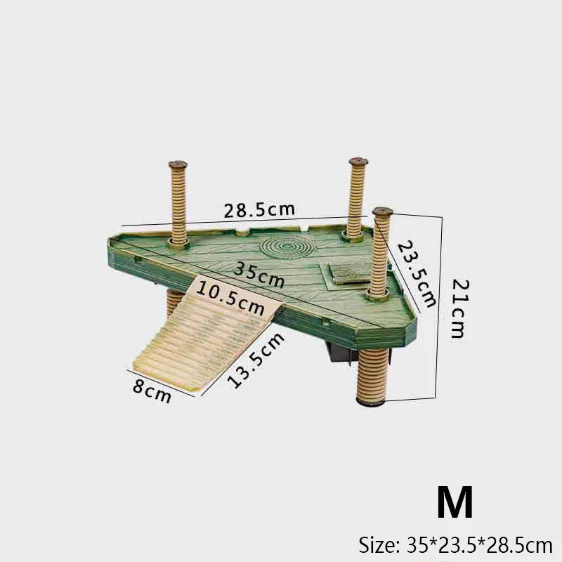 S/M/L Turtle Tank Sunbathing Platform Turtle Floating Island Terrarium Landscaping Decor Turtle Climbing Rest Platform