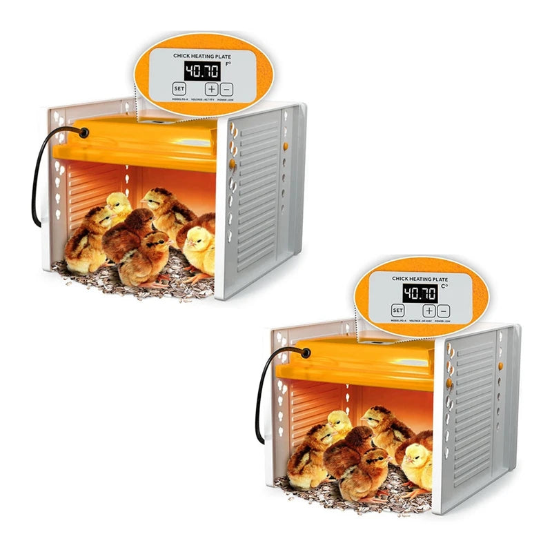 Chick Brooder Heating Plate Chicken Brooder Heater With Adjustable Height And Angle, Digital Temperature Control