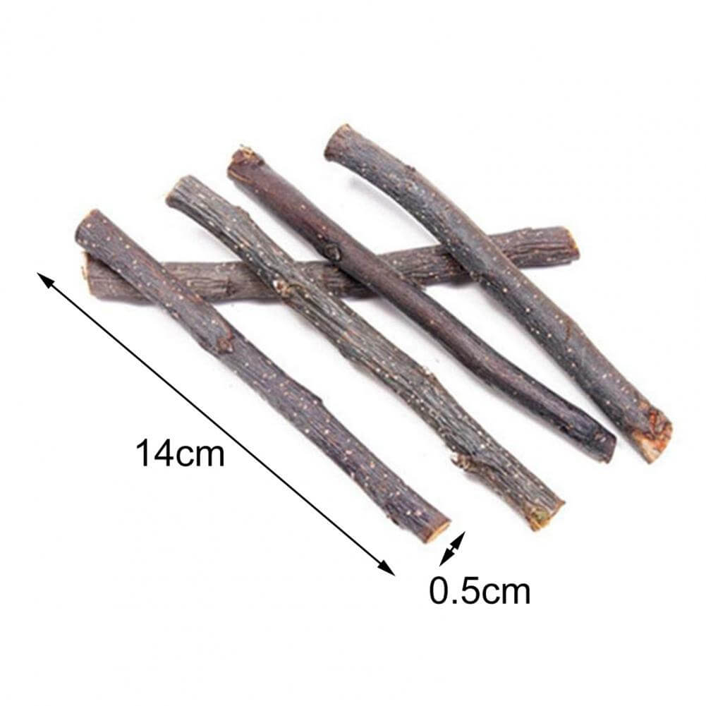 20/40/60Pcs Excellent Practical Rabbit Chew Stick Multipurpose Bite-Resistant Apple Tree Branches Bunny Hamsters Chew Toys