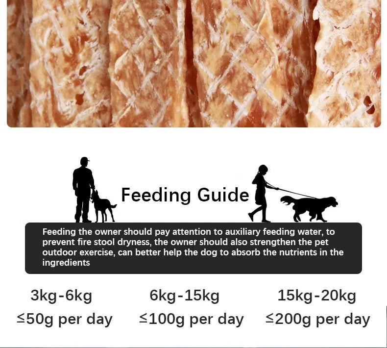 Dog Snacks Dried Chicken Breast 500g Pet Snacks Fresh Flavorful Thin Crispy Dog Training Reward Jerky Nutrient Rich Pet Snacks