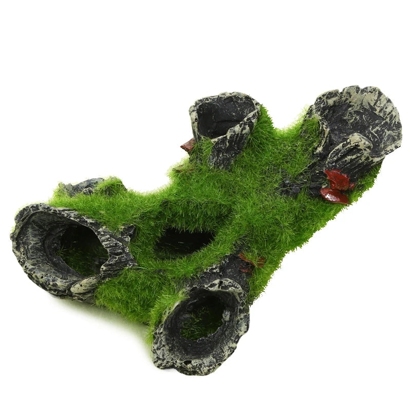 Resin Breeding Hiding Cave Simulation Shrimp Cave House Decorative Props Tree House Shelter Arts & Crafts for Aquarium Landscaping