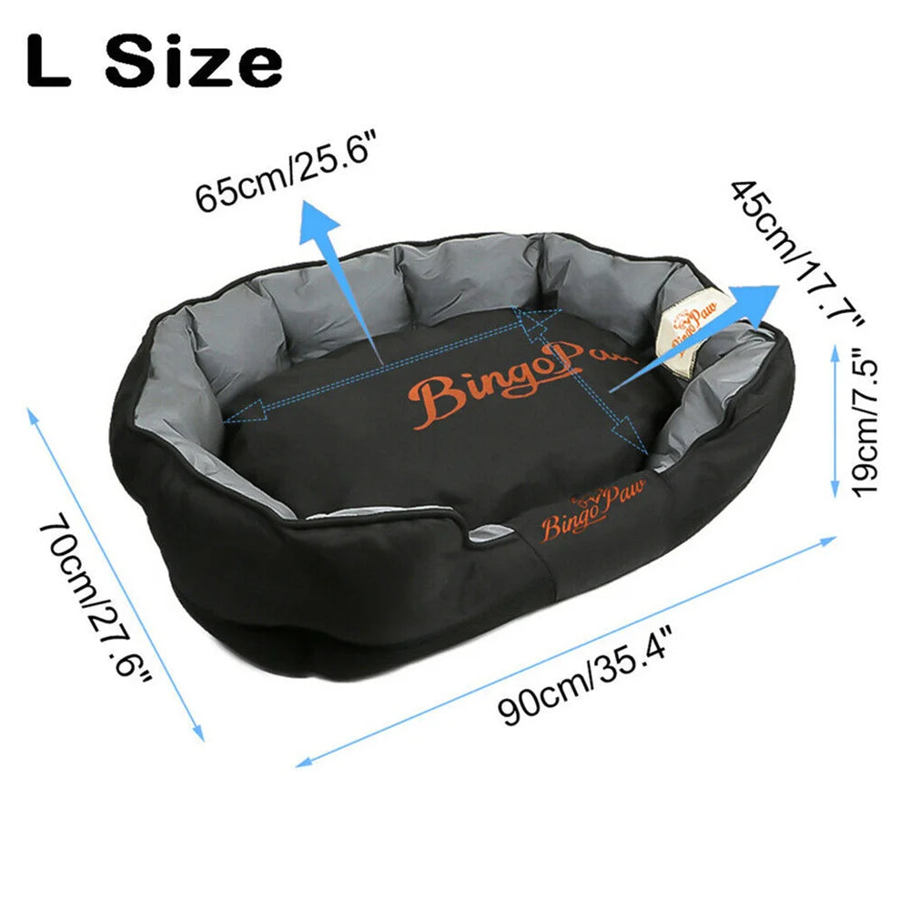 Waterproof XXL XL L Orthopedic Sofa Dog Bed Washable Basket Cushion Removable for Small Medium Large Dog
