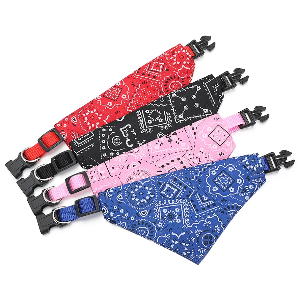 Adjustable Triangular Bandanna For Pet Dog Cat Washable Scarf Bandanna Collar Bibs Cat Neck Decor Birthday Party Dress Up 2025 new